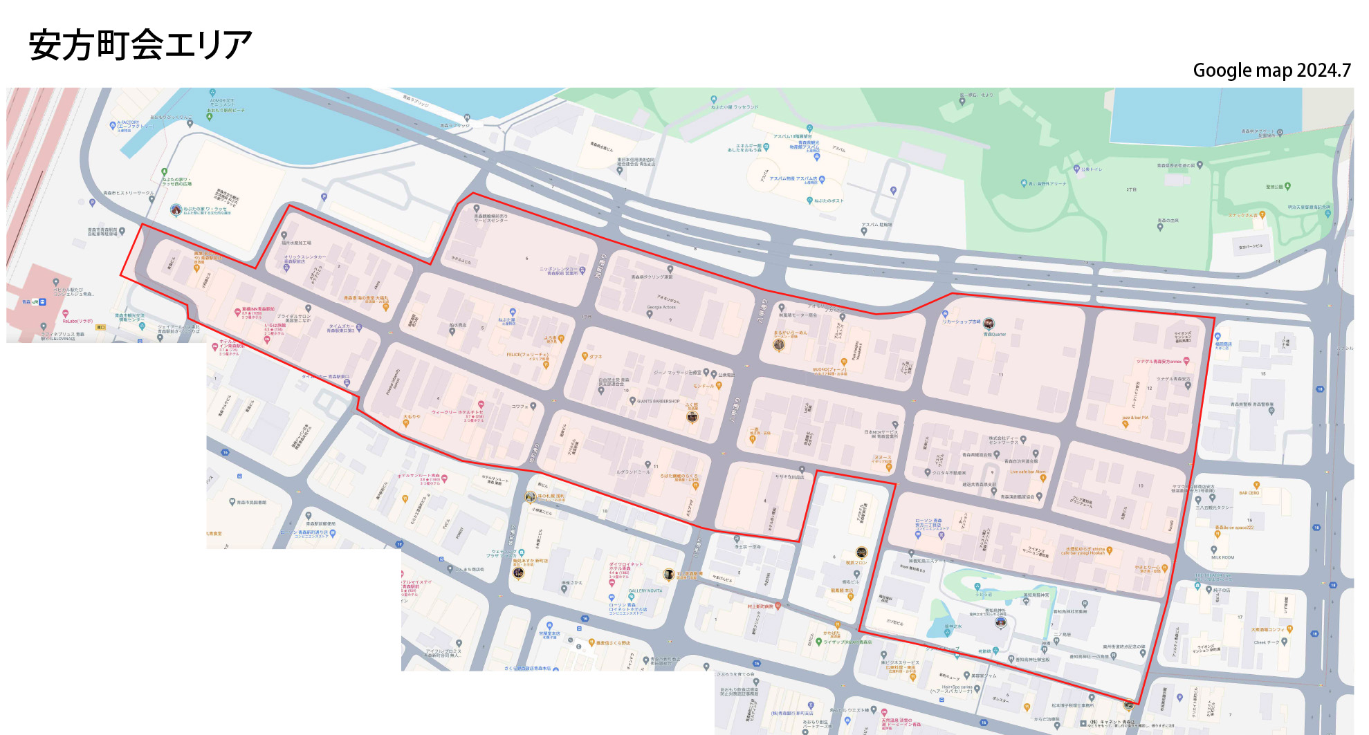 安方町会エリアMAP